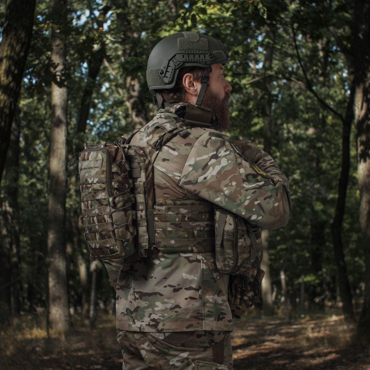 Тактический рюкзак на 10 л. Крепление Molle. Cordura 1000D. Мультикам 10
