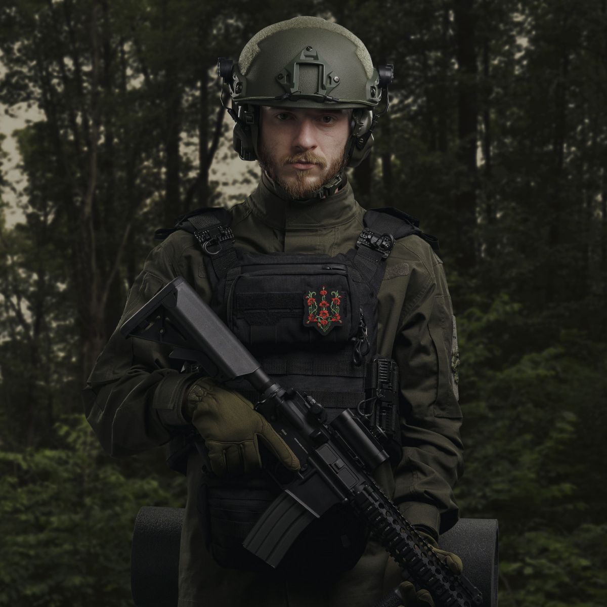 Нагрудный админ подсумок. Cordura 1000. Крепление Molle. Черный 3