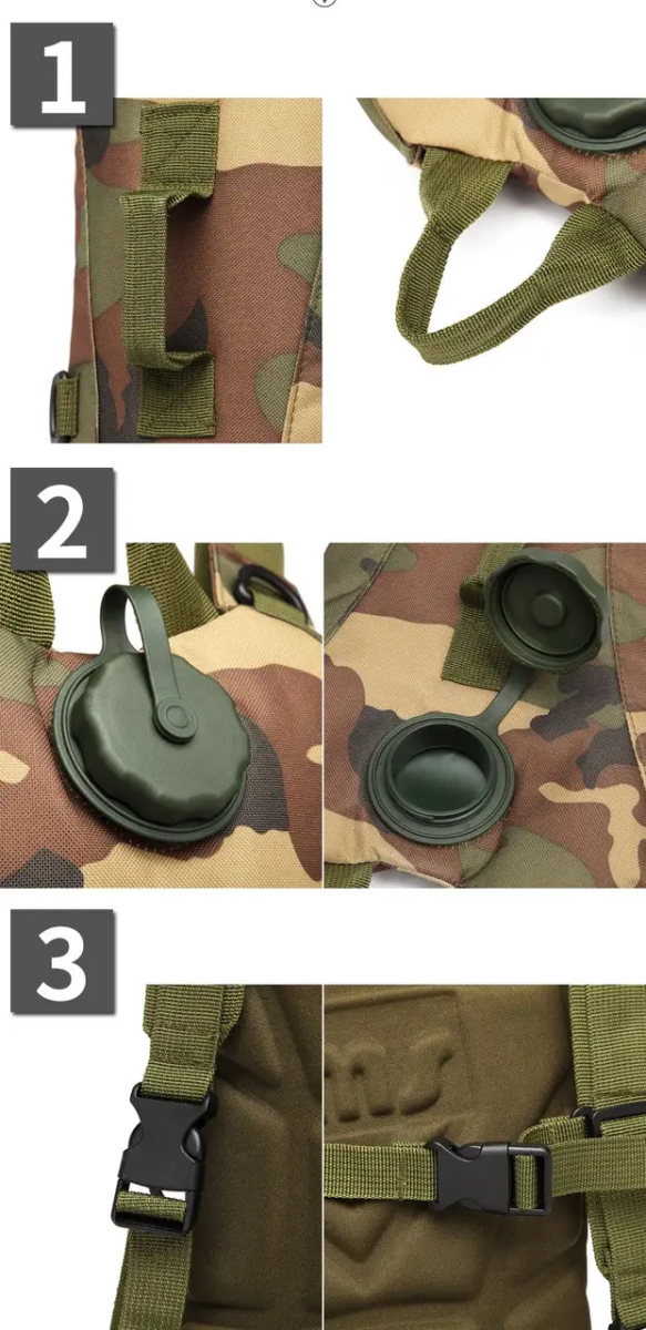 Гидратор-рюкзак KMS на 2.5 л. Олива 3