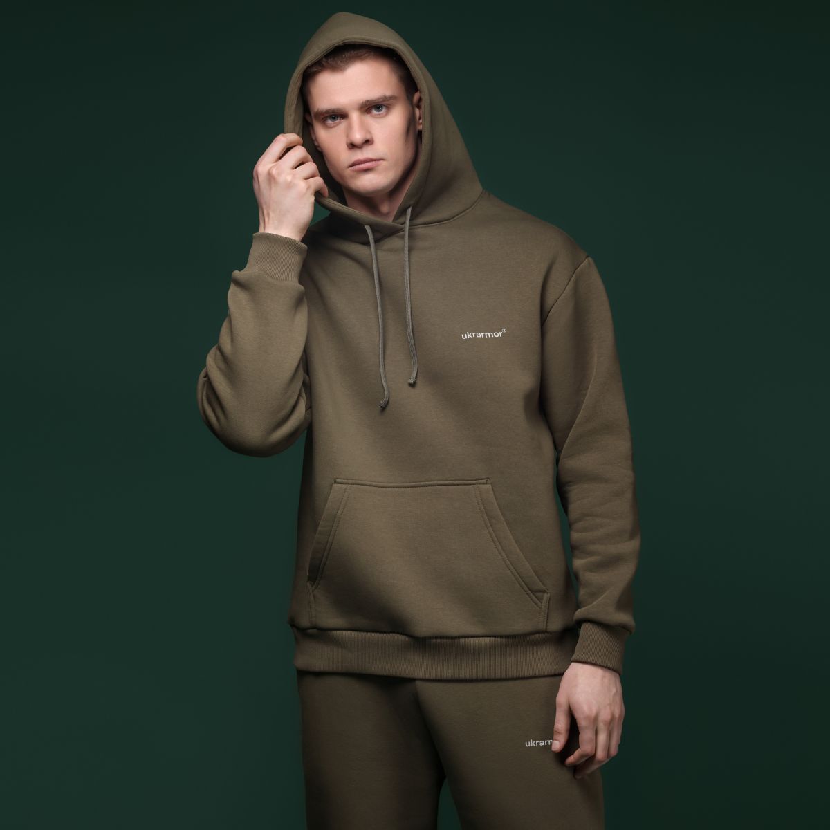 Спортивный костюм Ukrarmor Rush Hood&Pants однотонный. Олива 4