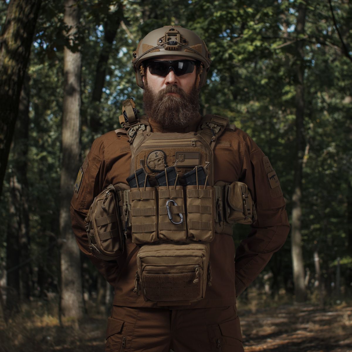 Комплект спорядження Commando Elite Tactical Assault Kit. Під 27х35.5 см бронеплити. Койот 2