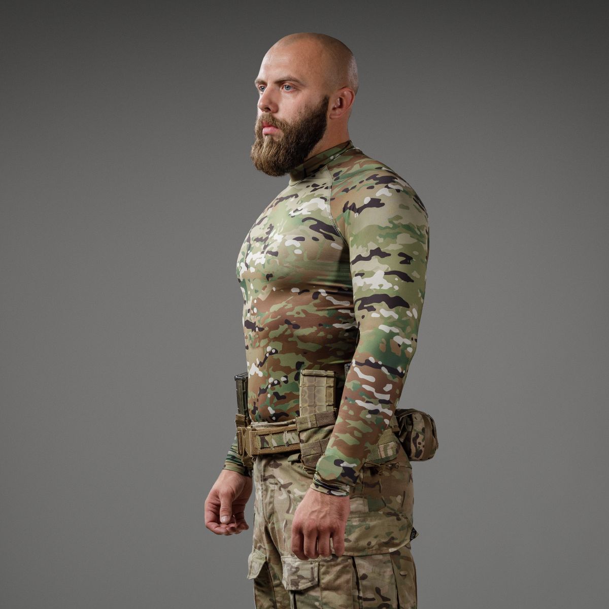Рашгард тактический Raptor Rashguard Multicam. Slim fit, полиэстер 9