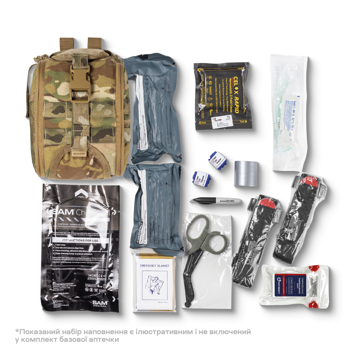 Аптечка збільшена PRO (підсумок-органайзер). Cordura 1000. Чорна 6