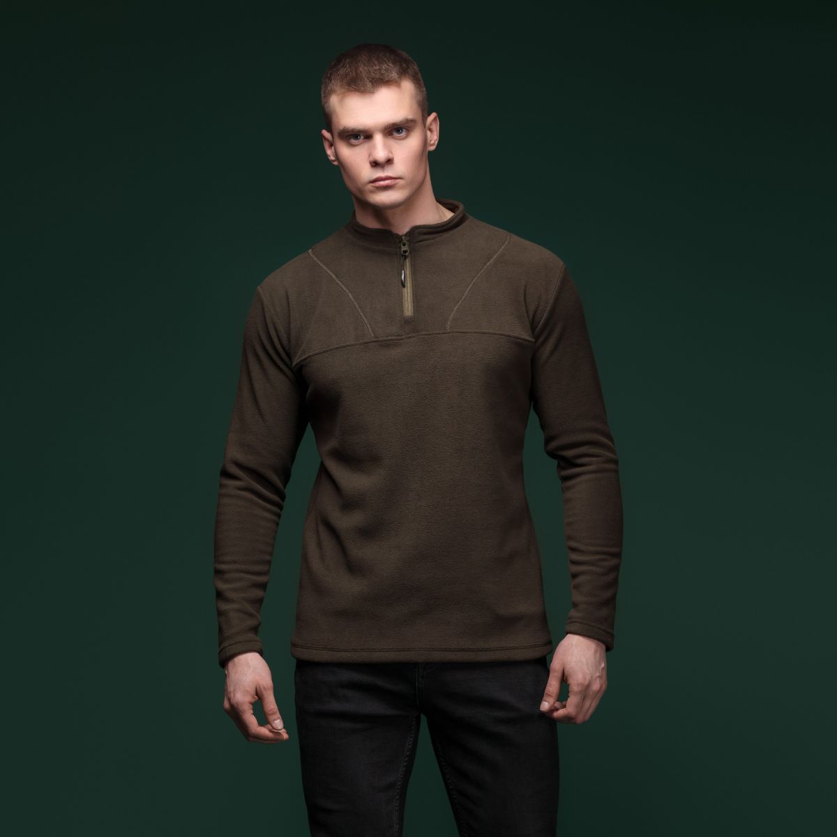 Флисовая тактическая кофта Garrison Fleece Ranger Green. Temperature control, polyester 2