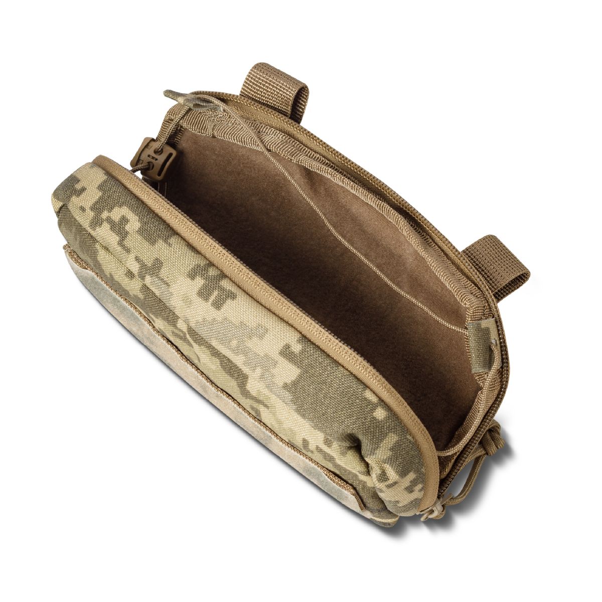 Нагрудный админ подсумок. Cordura 1000. Крепление Molle. Пиксель (мм-14) 5