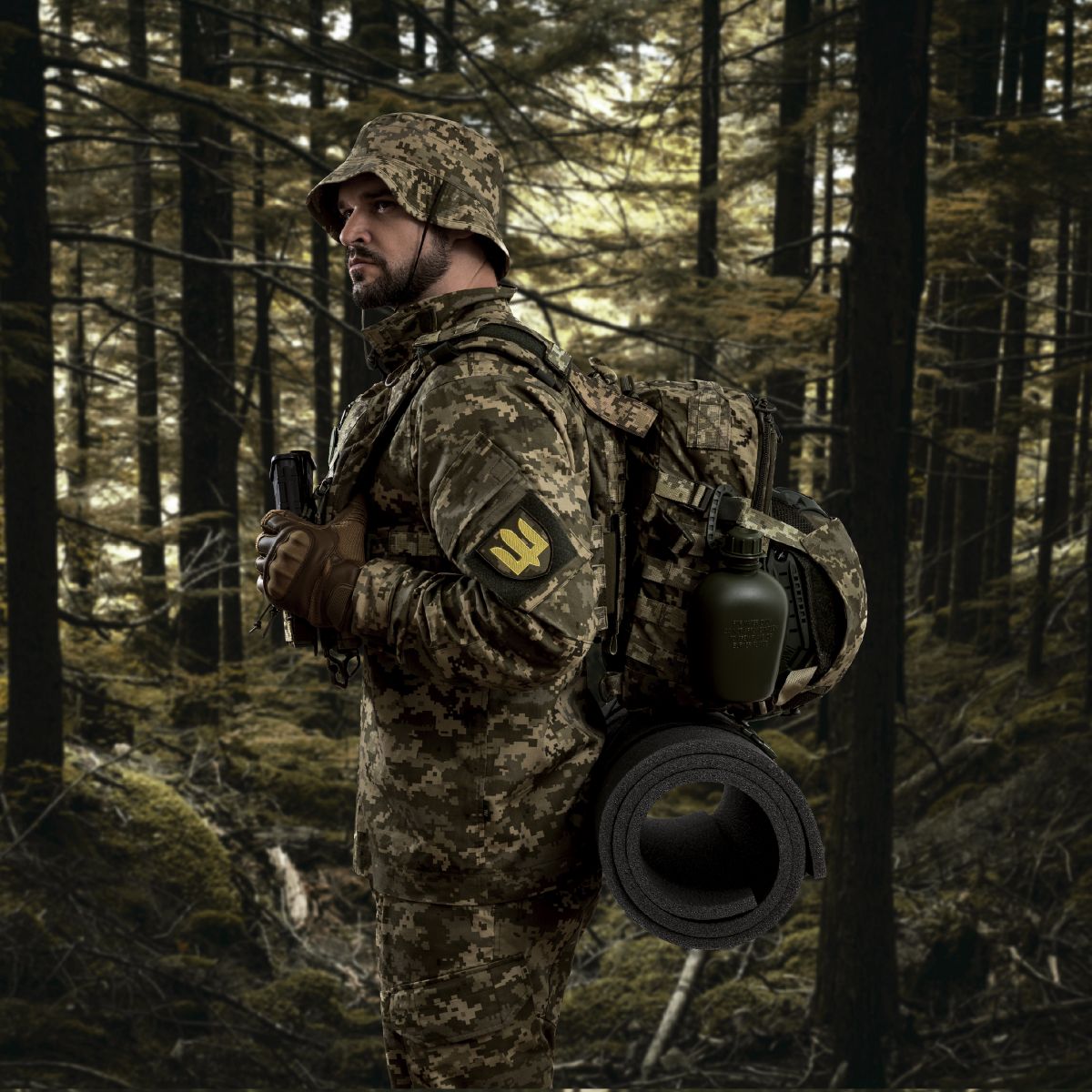 Тактический рюкзак DP20 на 20 л. Cordura 1000D. Крепление Molle. Пиксель 10