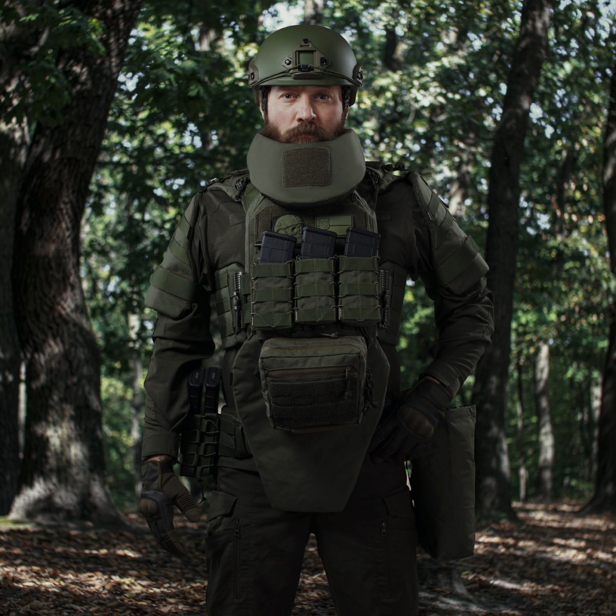 Сумка-напашник PRO. Размер L (16х22 см). Материал Cordura 1000. Олива 4