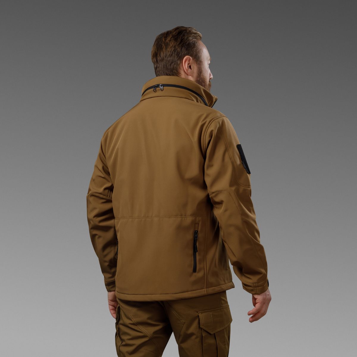 Комплект одежды Softshell Hawk Jacket & Pants. Защита от ветра и влаги. Койот 3