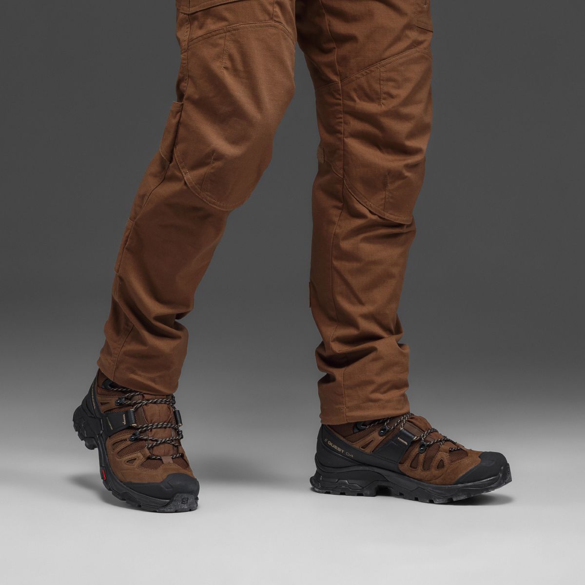 Ботинки Salomon Quest 4 Gore-tex. Койот/желтый 9