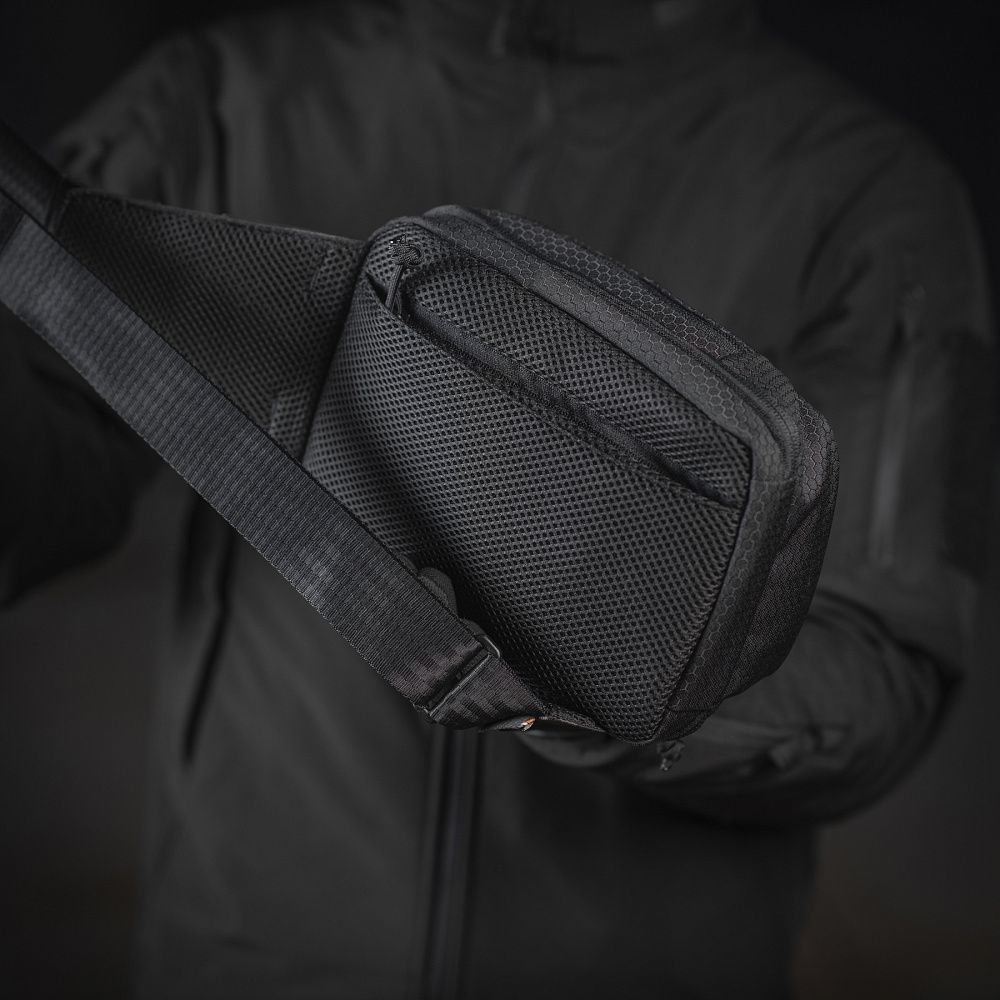 Сумка M-Tac Sling Pistol Bag Elite Hex з липучкою. Чорний 3