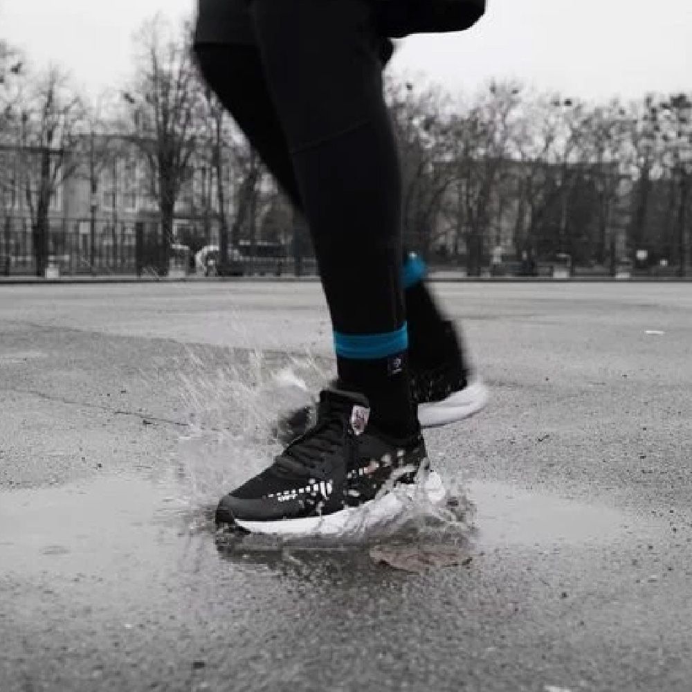 Водонепроницаемые носки Dexshell Running Lite Socks. Синие полоски 3