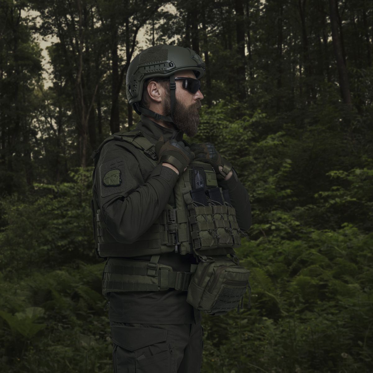Сумка-напашник PRO. Размер L (16х22 см). Материал Cordura 1000. Олива 7