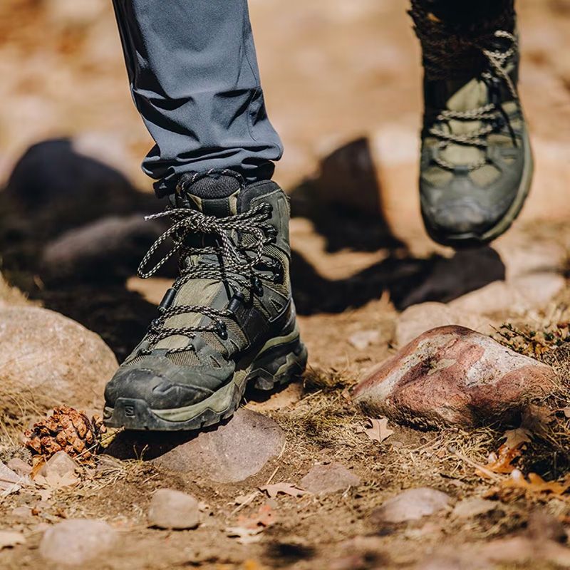 Ботинки Salomon Quest 4 Gore-tex. Койот/желтый 15