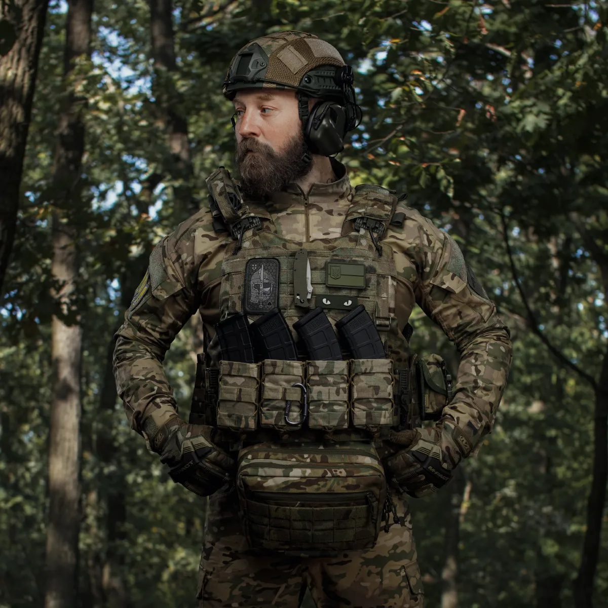 Маскувальний кавер на шолом (універсальний). Мультикам. Розмір L 3