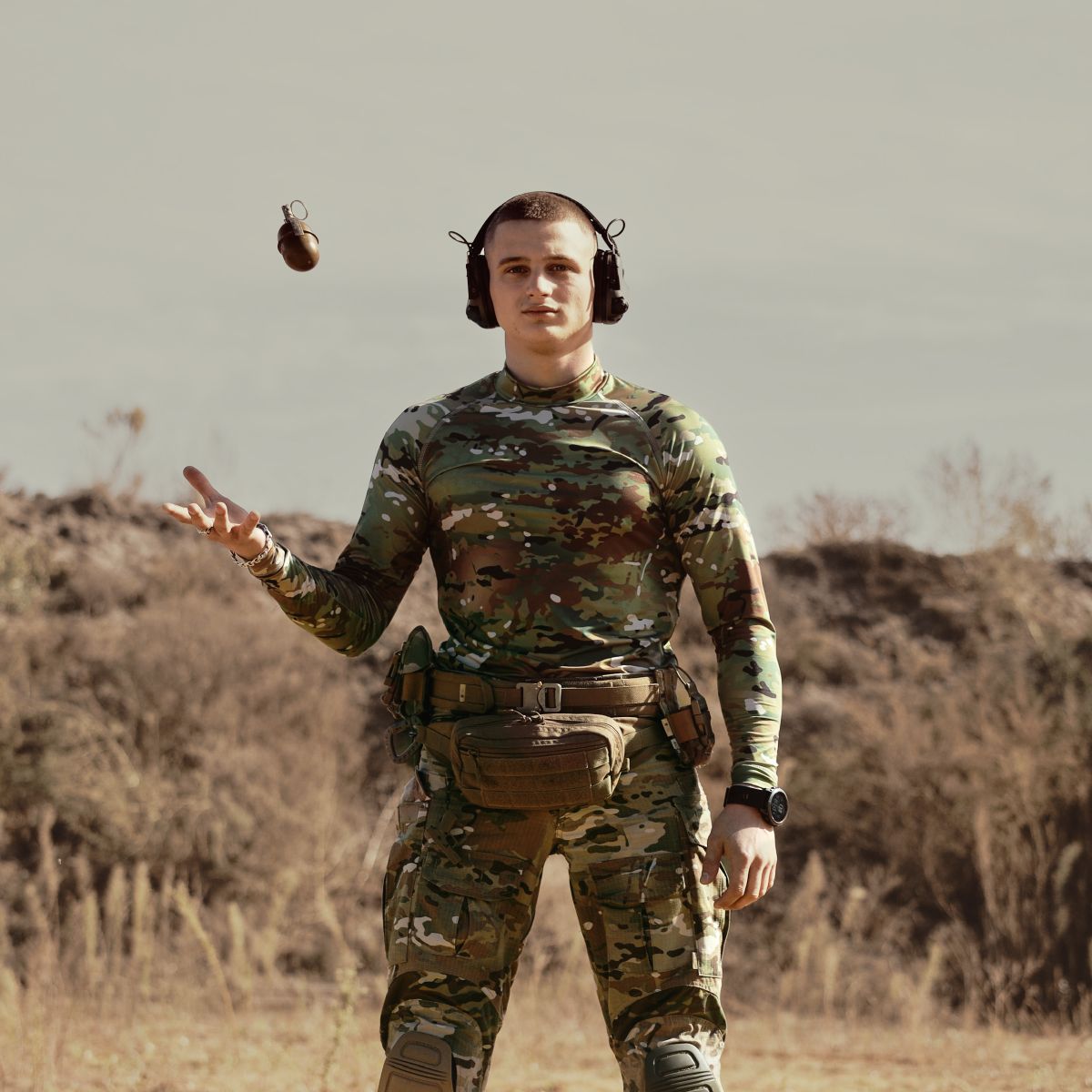 Рашгард тактический Raptor Rashguard Multicam. Slim fit, полиэстер 4