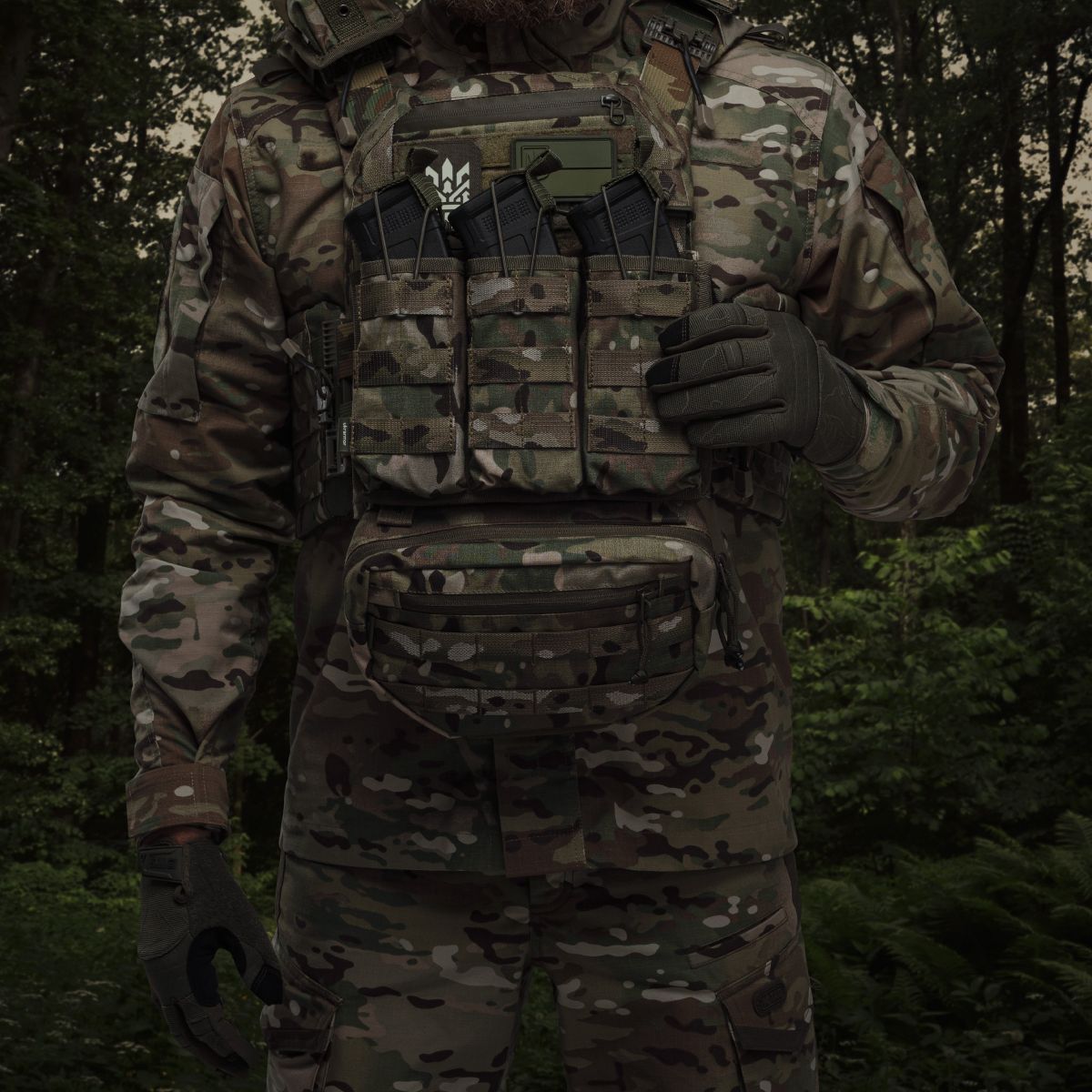 Сумка-напашник стандартная. Материал Cordura 1000. Мультикам 3