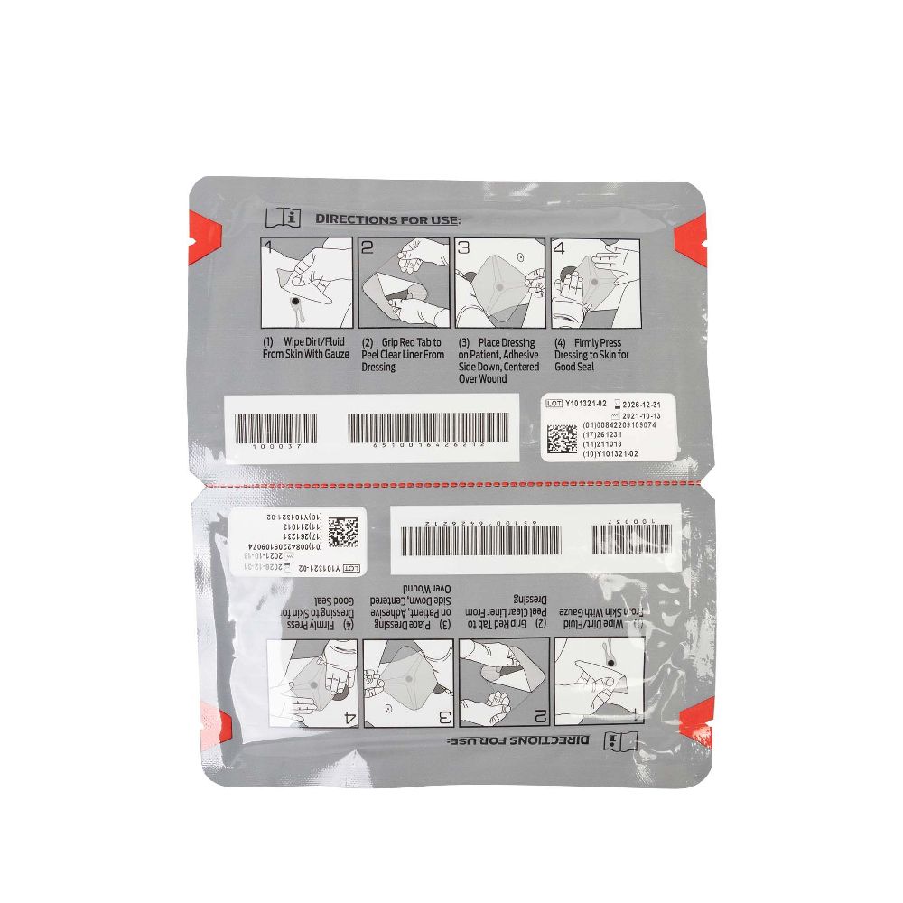 Окклюзионная наклейка NAR HyFin® Vent Chest Seal Twin Pack (комплект) 3