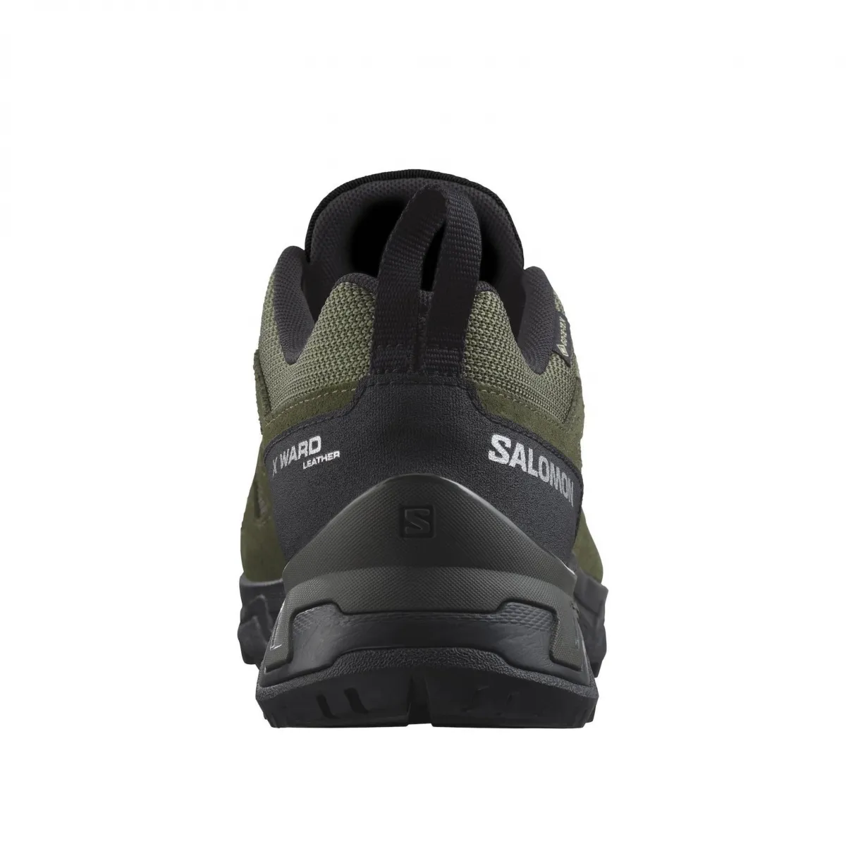 Трекінгові кросівки Salomon X Ward Leather Gore-Tex®. Оливково-чорні 3