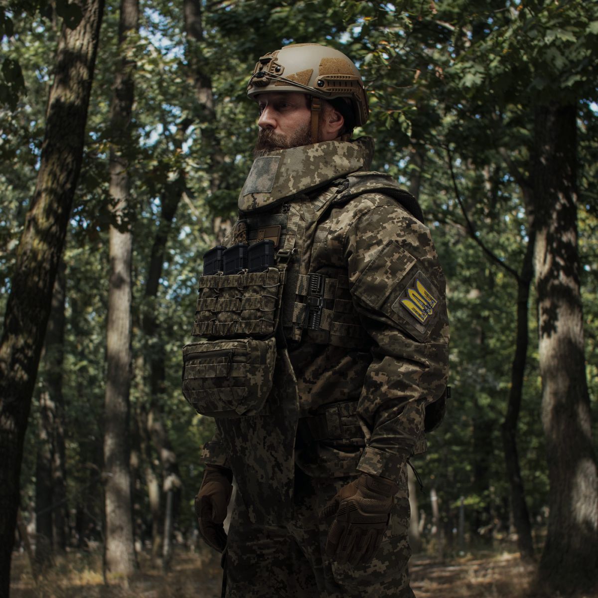 Сумка-напашник  стандартная. Материал Cordura 1000. Пиксель (мм-14) 8