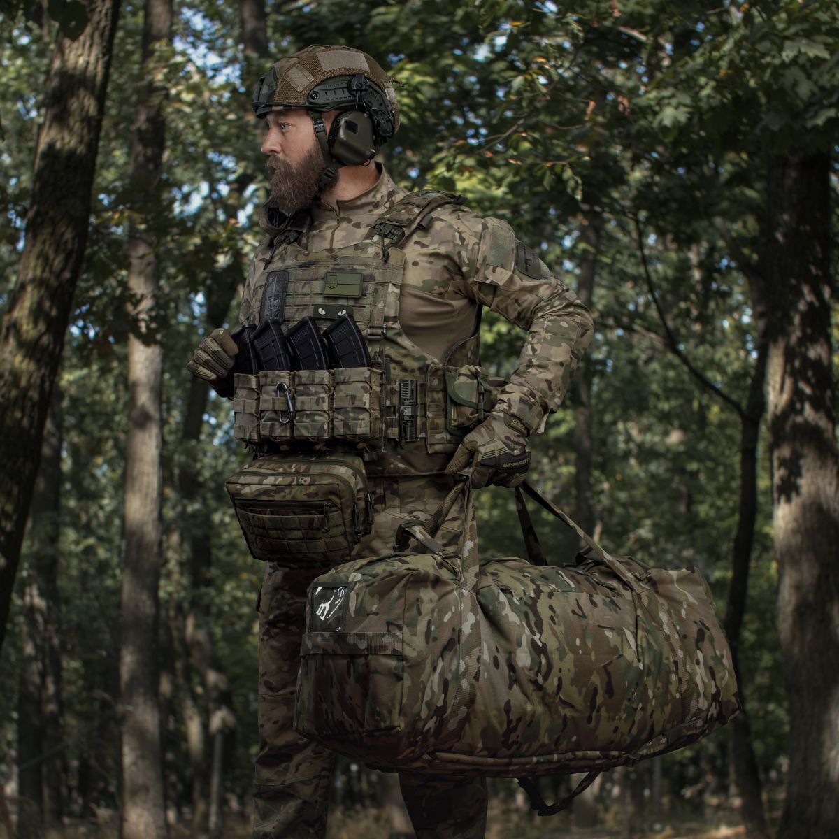 Тактическая сумка баул на 100 л. Cordura 500D. Водостойкая. Мультикам 5