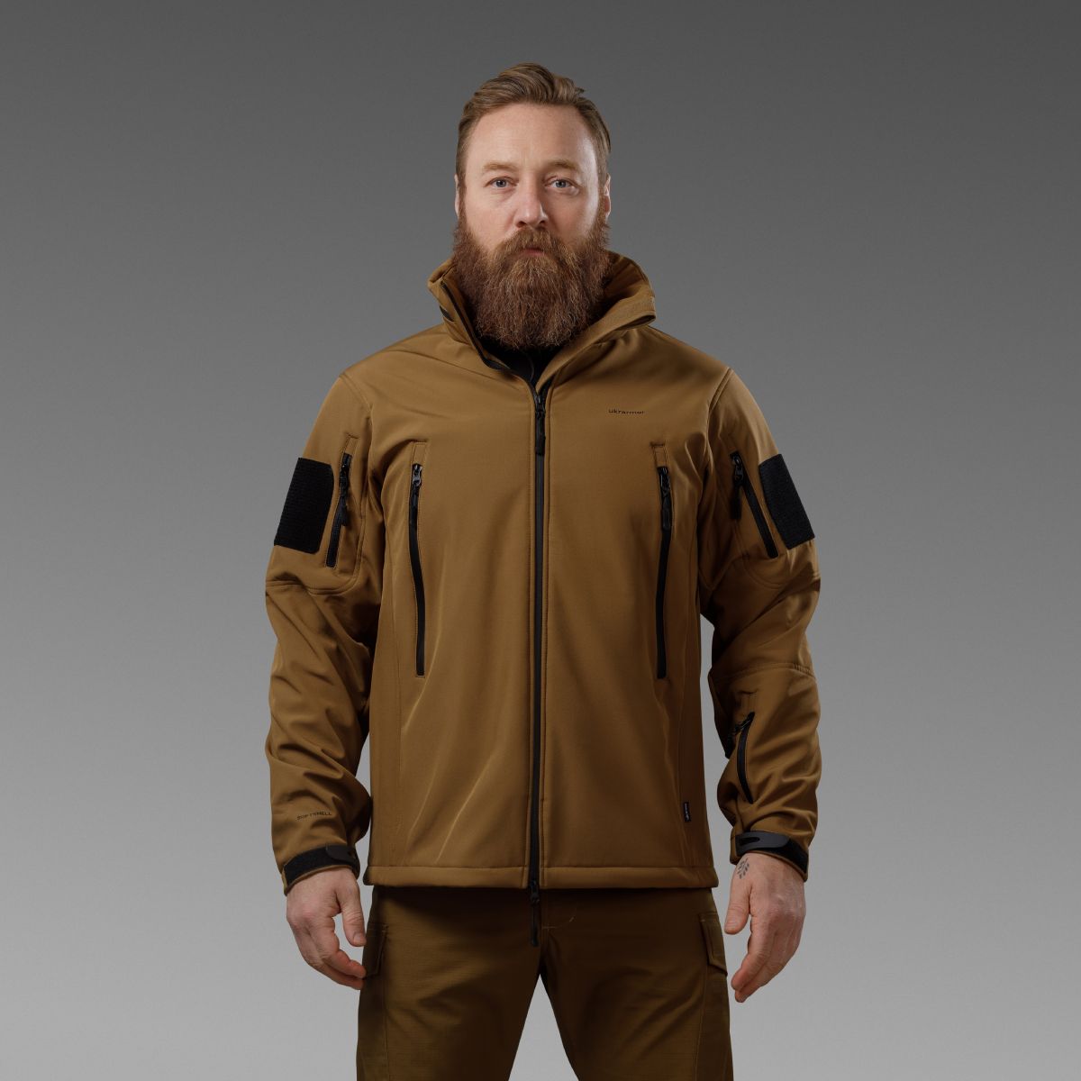 Куртка тактична Softshell Hawk Jacket. Захист від вітру та вологи.  Койот 2