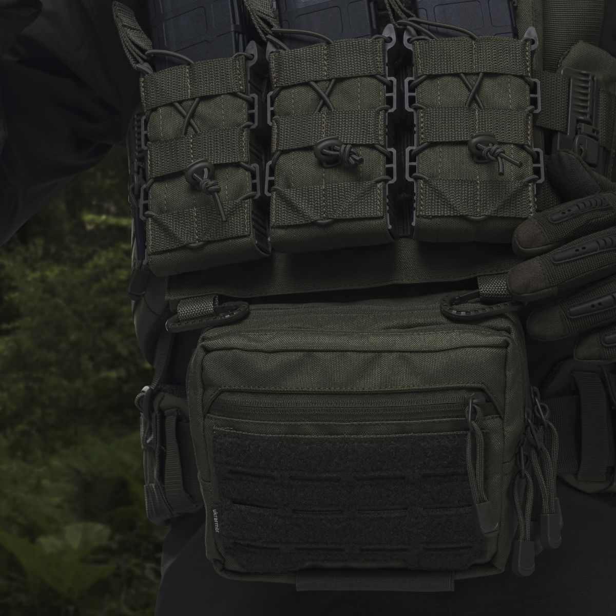Сумка-напашник PRO. Размер L (16х22 см). Материал Cordura 1000. Олива 3