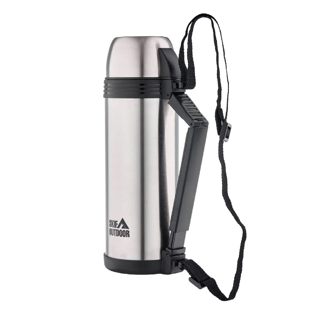 Термос кемпинговый SKIF Outdoor Caravanner Silver. Нержавеющая сталь, 2 л. 2