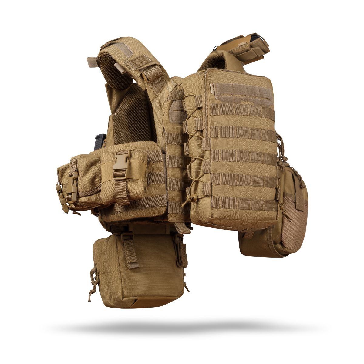 Комплект спорядження Commando Elite Tactical Assault Kit. Під 27х35.5 см бронеплити. Койот 4