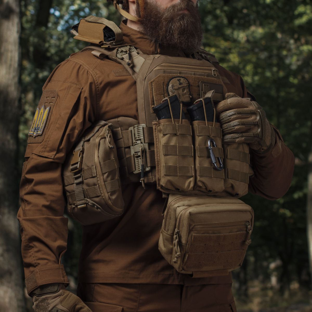 Комплект спорядження Commando Elite Tactical Assault Kit. Під 27х35.5 см бронеплити. Койот 3