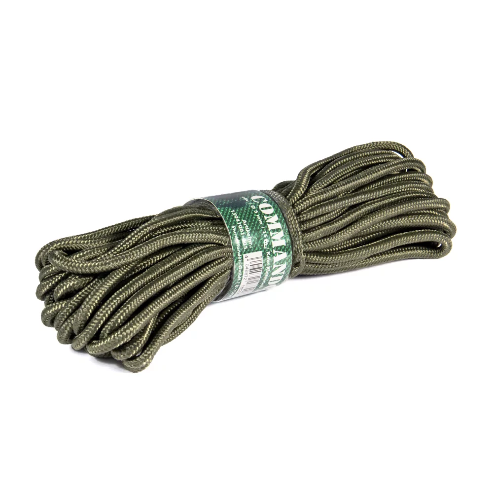 Веревка MIL-TEC Commando Rope 15 м. Материал Полипропилен. Олива 5