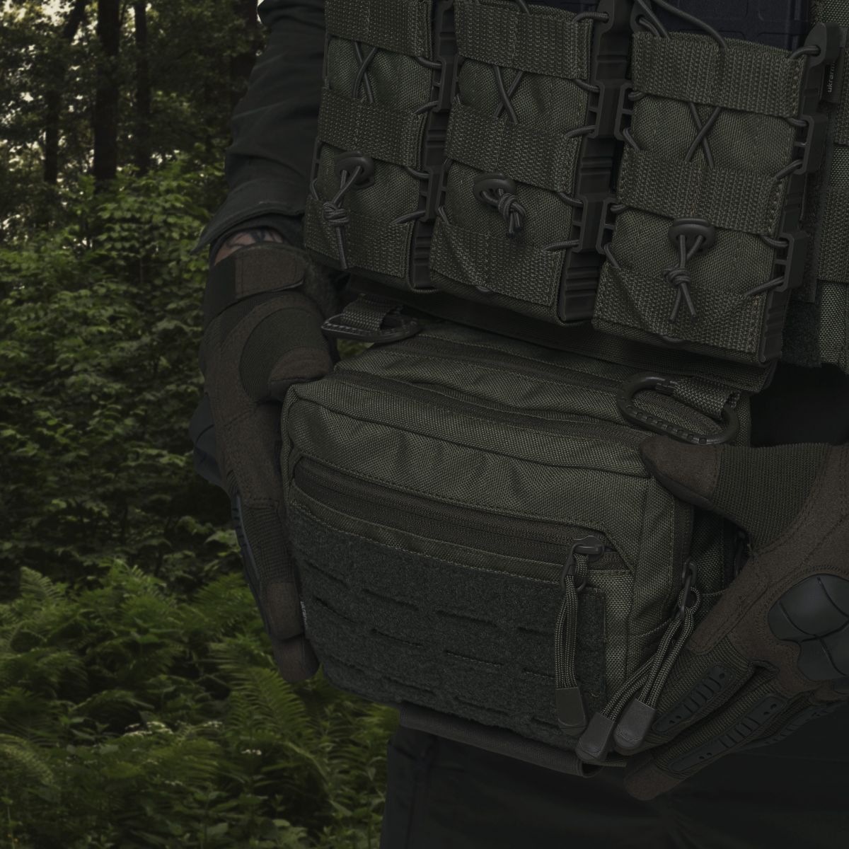 Сумка-напашник PRO. Размер L (16х22 см). Материал Cordura 1000. Олива 6