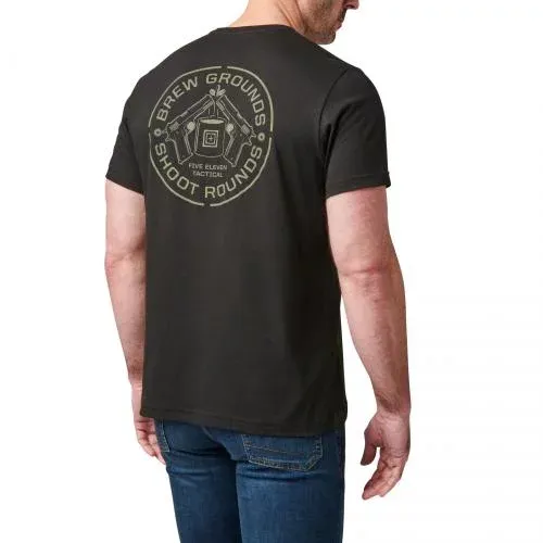 Футболка 5.11 Tactical Brew Grounds з малюнком на спині. Колір black 2