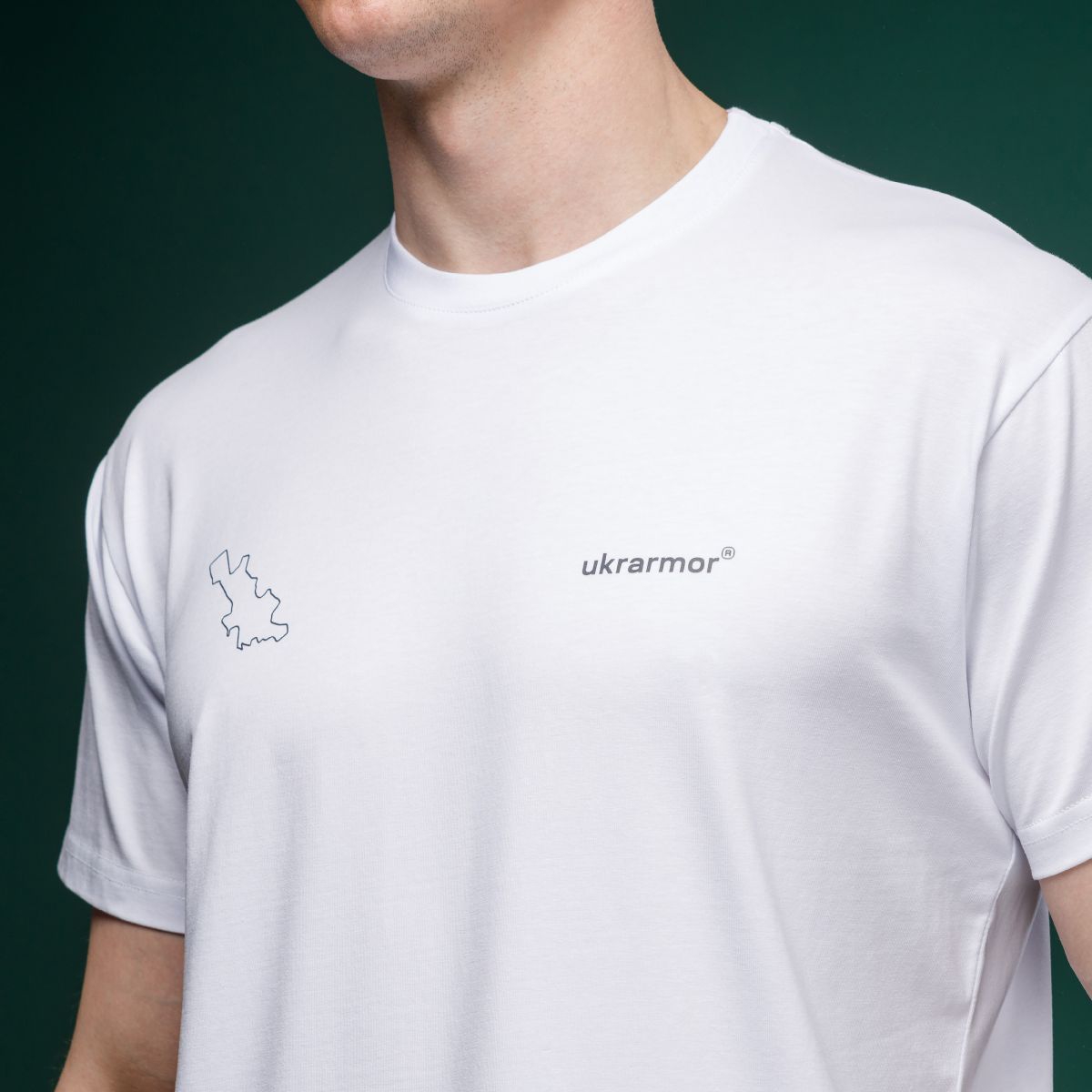 Футболка Basic Military T-Shirt. Avdiivka. Топографічна карта. Білий 4