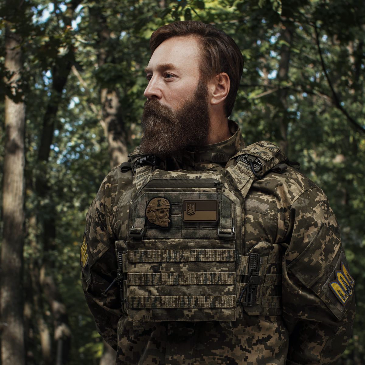 Плитоноска покращена (PRO) під бронеплити 25х30 см. Піксель (ММ-14) 2
