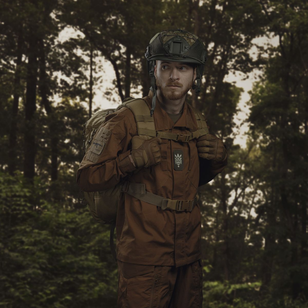 Тактичний рюкзак RANGER на 40 л. Койот. CORDURA 1000 4