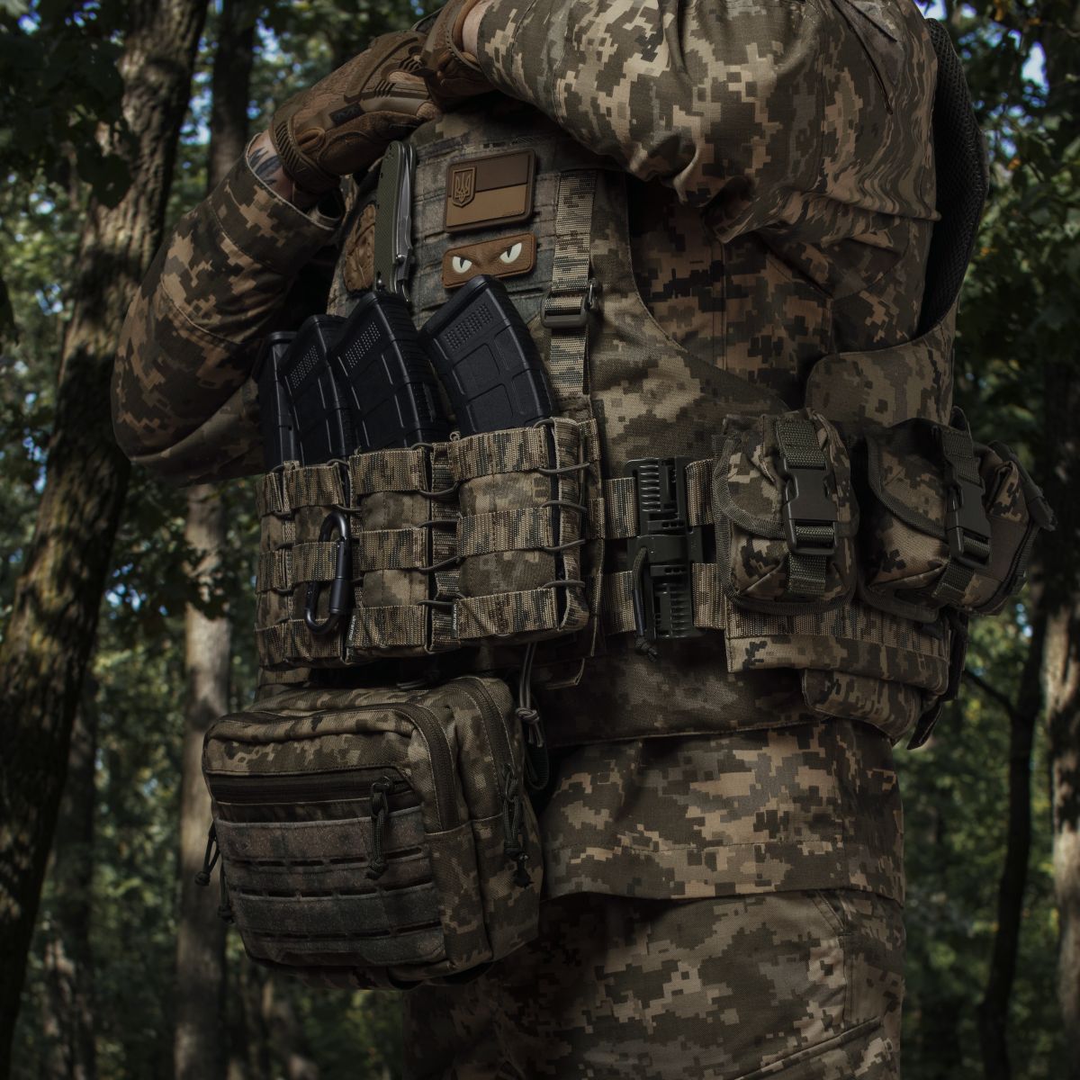 Подсумок под гранату. Крепление Molle. Cordura 1000. Пиксель (мм-14) 3