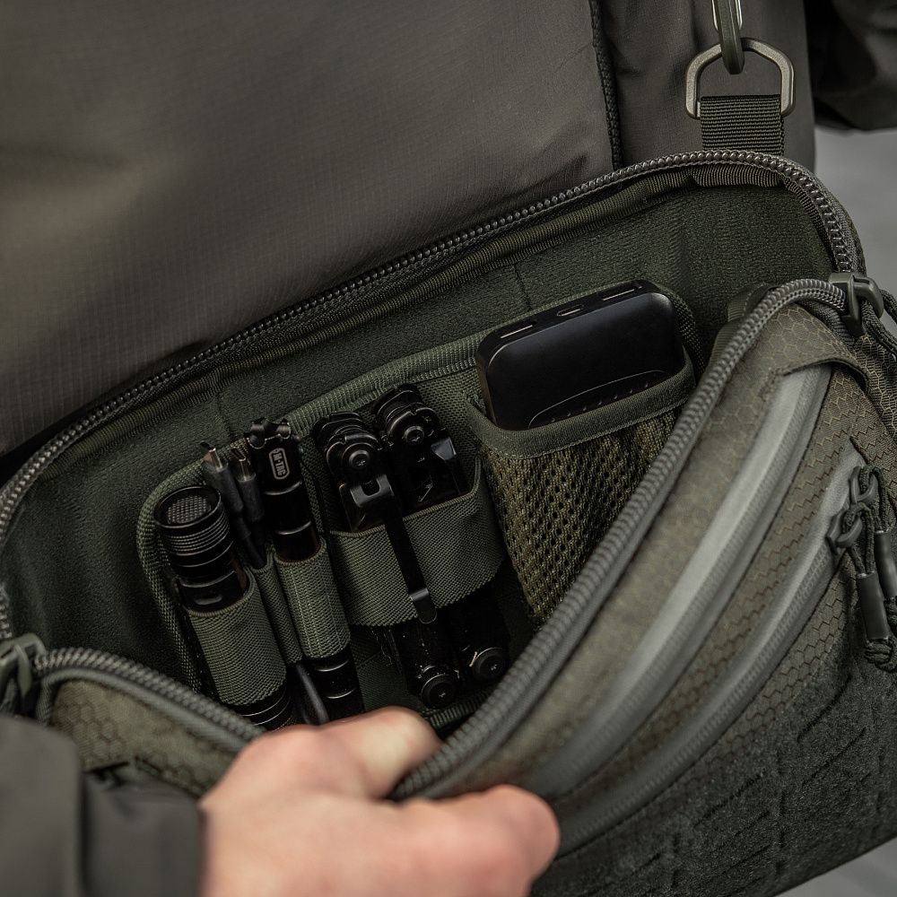 Сумка M-Tac Admin Bag Large Elite з липучкою Hex. Ranger Green 3