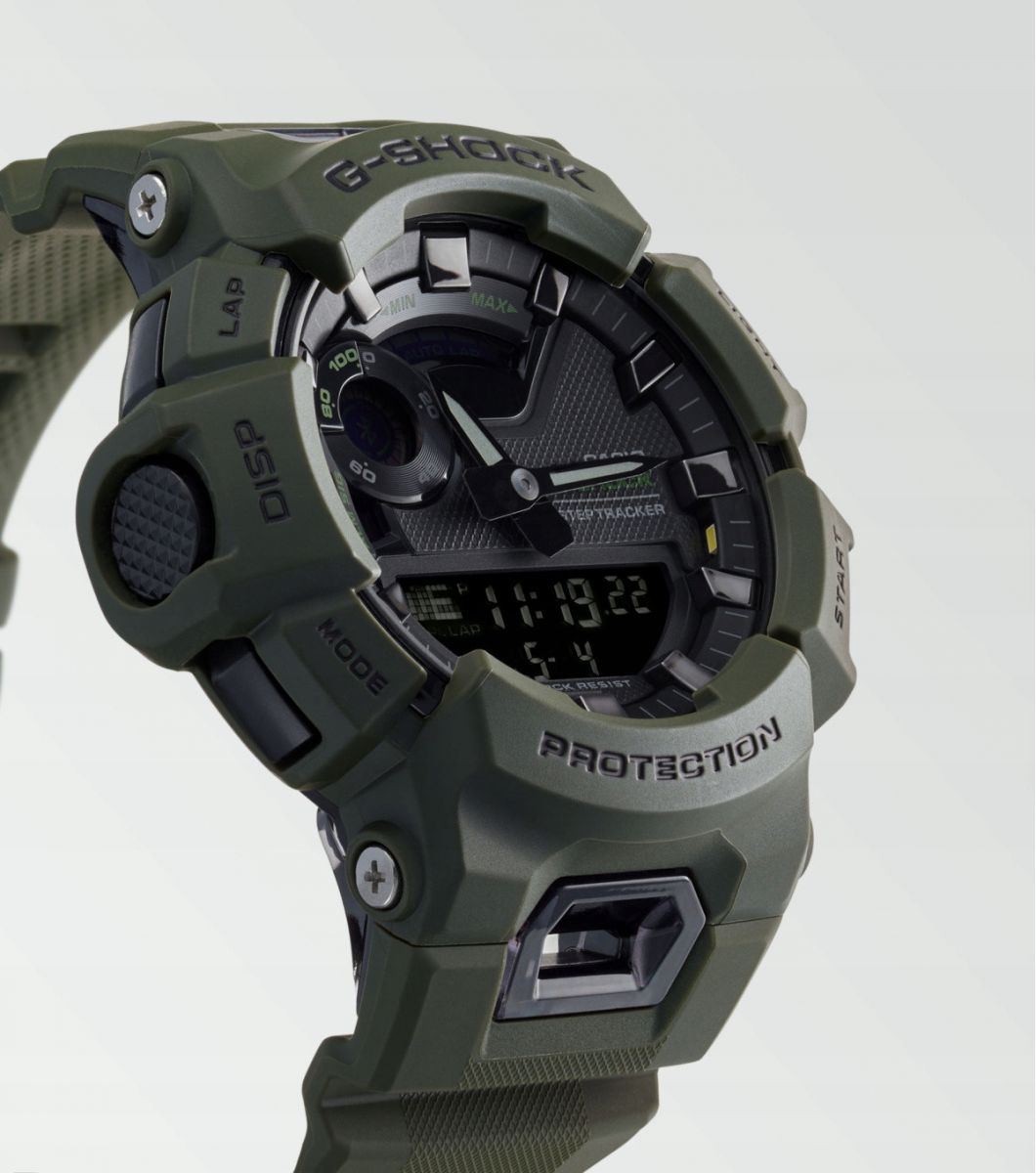 Тактические часы Casio G-SHOCK GBA-900UU с водостойким корпусом. Олива 2