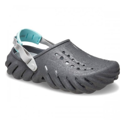 Кроксы сабо Crocs Echo Sandstorm Clog (Slate Grey/Multi). Серый