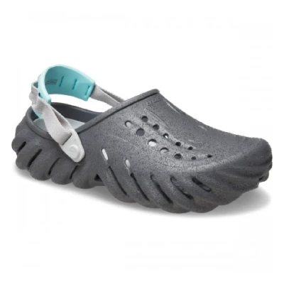 Крокси сабо Crocs Echo Sandstorm Clog (Slate Grey/Multi). Сірий