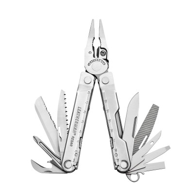Мультитул Leatherman® (США) Rebar Silver на 17 инструментов из нержавеющей стали, нейлоновый чехол