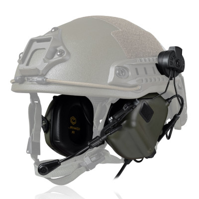 Активные наушники Earmor M32H MOD3 Helmet version. Олива