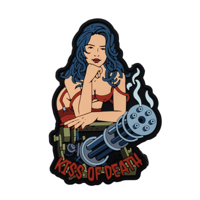 Патч (шеврон) «Kiss of death» от Brand Element. Мягкий ПВХ пластик