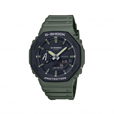 Тактические часы Casio G-SHOCK GA-2110SU. Водостойкий корпус. Олива