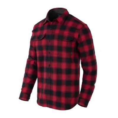 Сорочка Helikon-Tex GreyMan. Coral Crimson Checkered