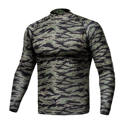 Рашгард тактический Raptor Rashguard Tiger Stripes. Slim fit, полиэстер