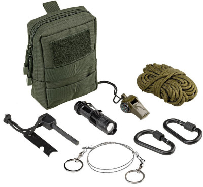 Экстремальный набор для выживания Defcon 5. Survival Kit Pouch. Олива