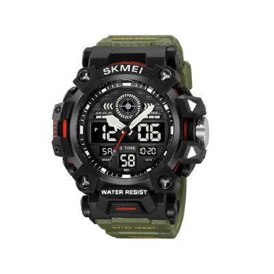 Тактические наручные часы Skmei 2226. Влагостойкий корпус. Army Green