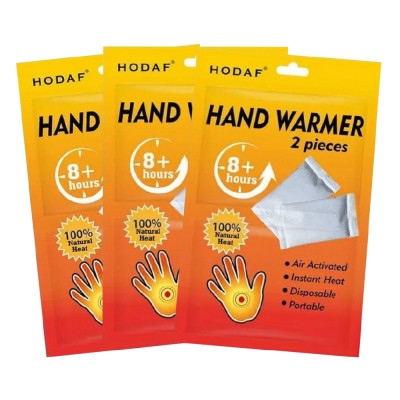 Комплект химических грелок Hodaf Hand Warmer для рук, 5.5х9 см (до 8 часов). 3 упаковки