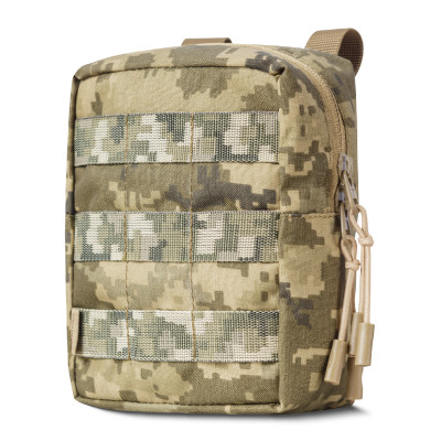 Подсумок утилитарный L. Крепление Molle. Cordura 500D. Пиксель (мм-14).
